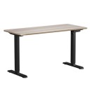 Gracia 140cm Black & Grey Electric Standing Desk